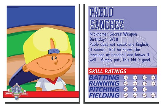 Backyard Baseball Characters Pablo